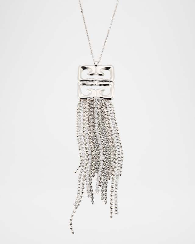4G Liquid Fringe Crystal Necklace